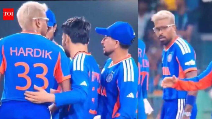 Hardik Pandya lashes out at Kuldeep Yadav during India's T20 World Cup win over Pakistan | Cricket News