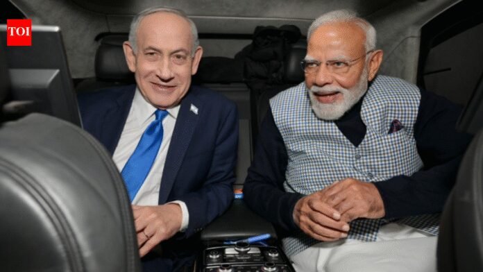 'Hum sath aage badh rahe hain': Israel PM Netanyahu shares car ride with PM Modi after Knesset address