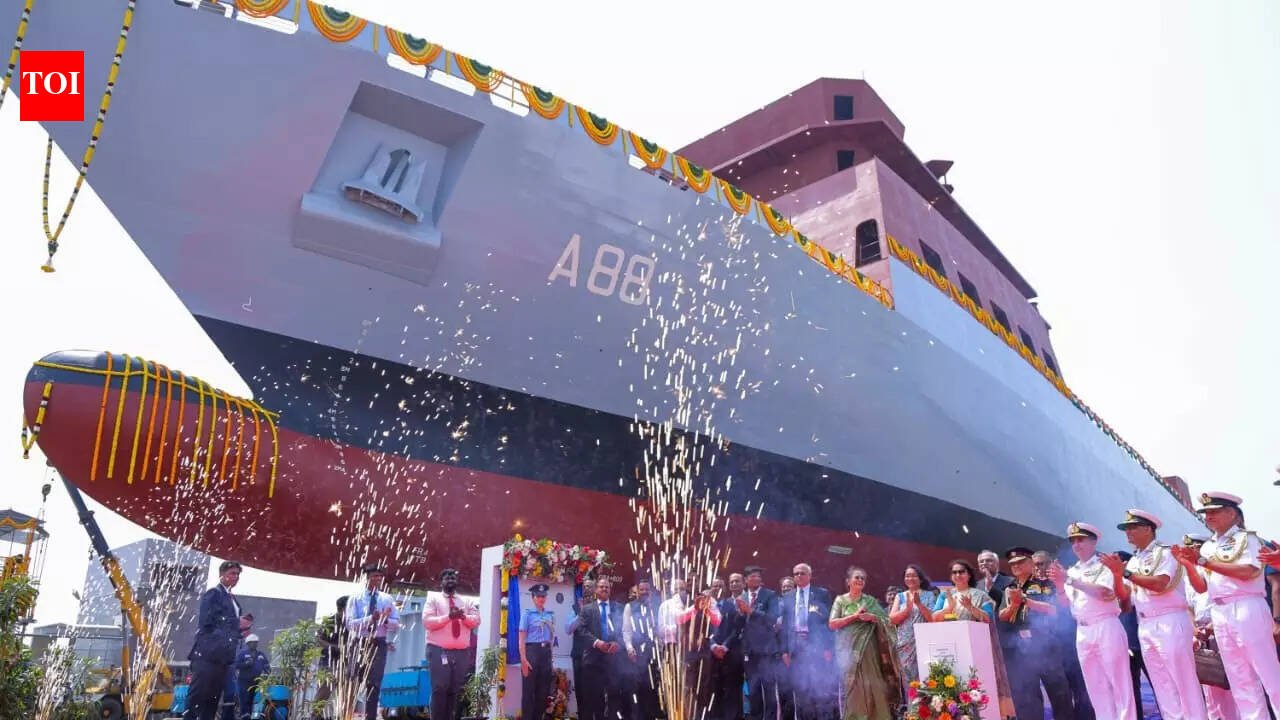 INS Krishna launched: Navy cadets to get ‘floating classrooms’ for sea training | India News