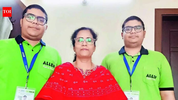 Identical twins, identical scores (285) in JEE Main | India News