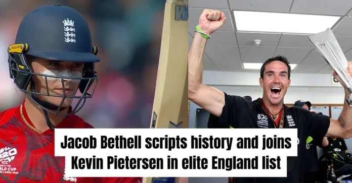 Jacob Bethell equals Kevin Pietersen with rare England feat in T20 World Cup 2026 match vs Nepal