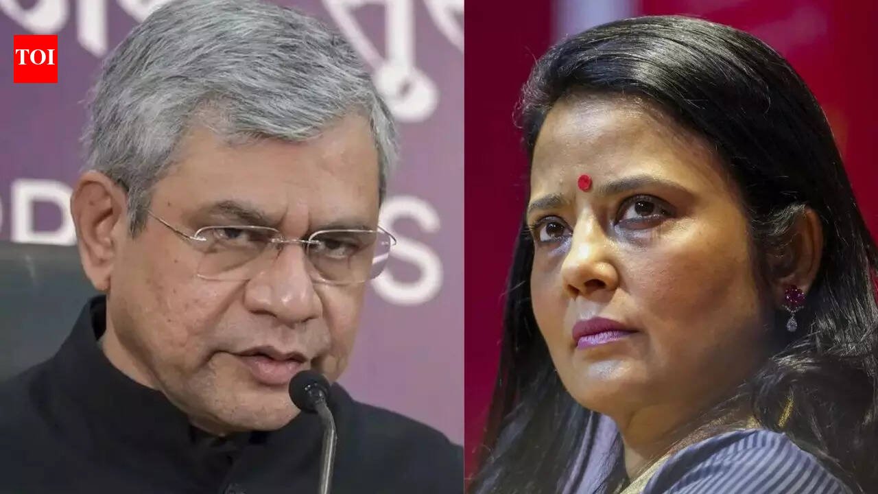 'Join Galgotias as Professor of Spin': Mahua Moitra jabs Ashwini Vaishnaw amid robodog row, asks him to quit | India News