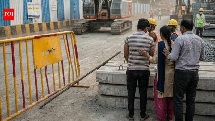 Man Injured: Man injured after iron rod bounces off barricade during construction at Mumbai construction site | Mumbai News