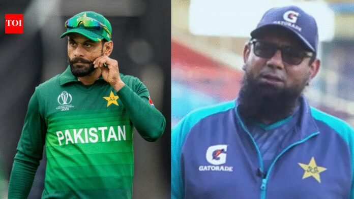 Mohammad Hafeez and Saqlain Mushtaq locked in tense exchange: 'You cannot talk in that manner' | Cricket News