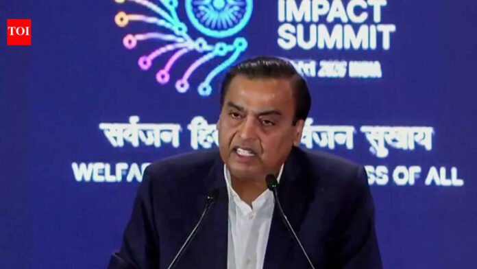 Mukesh Ambani announces $110bn push for AI sovereign infra