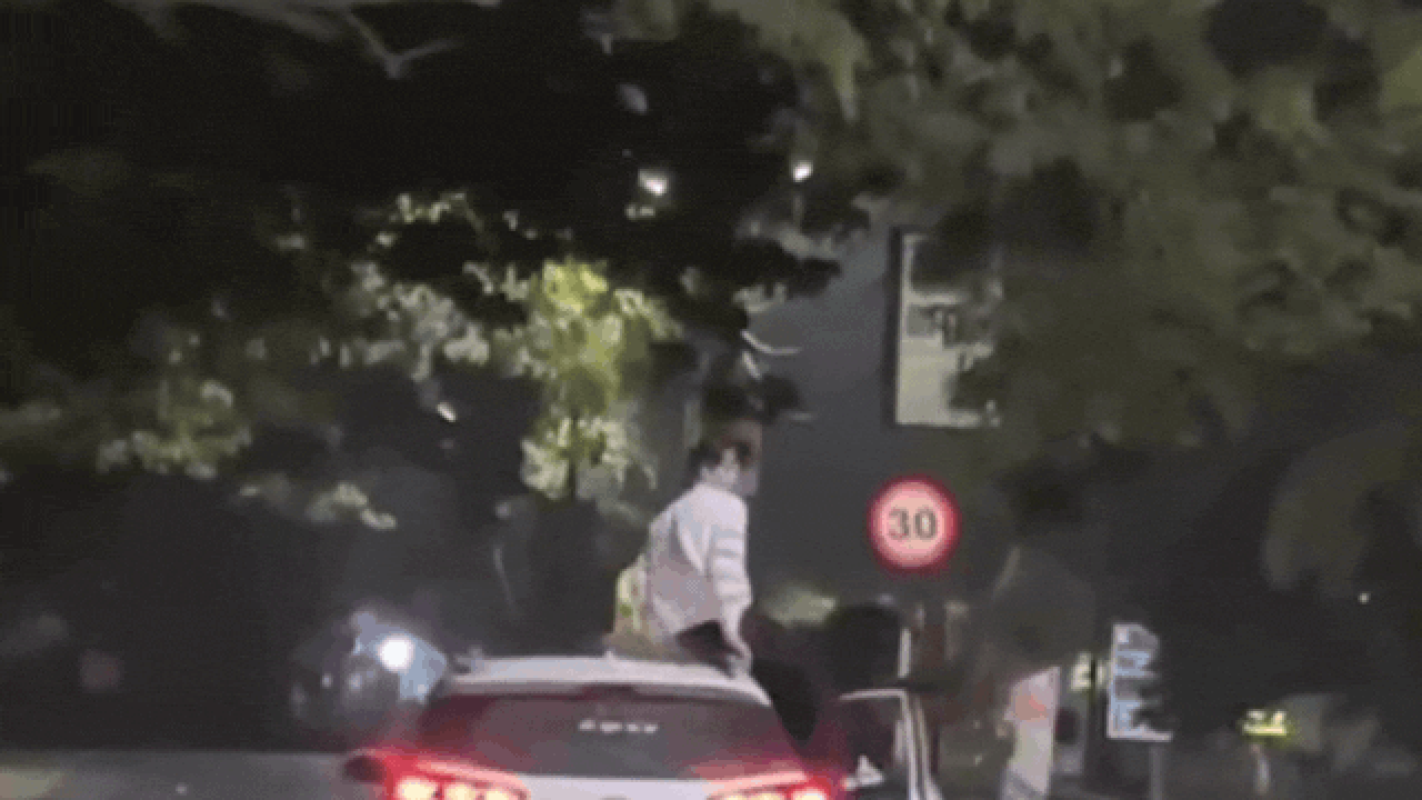 No one at the wheel? Youth performs stunts on moving car's roof, arrested after video goes viral | Bhopal News