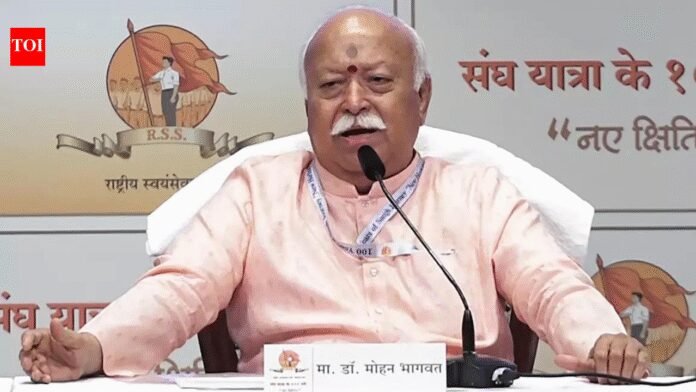 'No threat but vigilance is necessary': RSS chief renews 'united Hindus' pitch, backs 3-child policy | India News