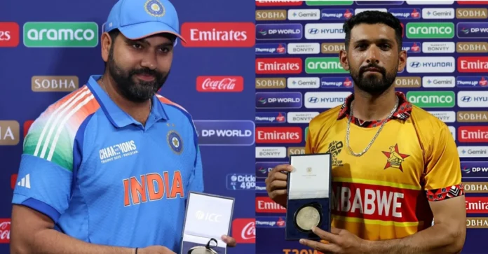 Oldest captains to win Player of the Match Award in ICC tournaments ft. Sikandar Raza and Rohit Sharma
