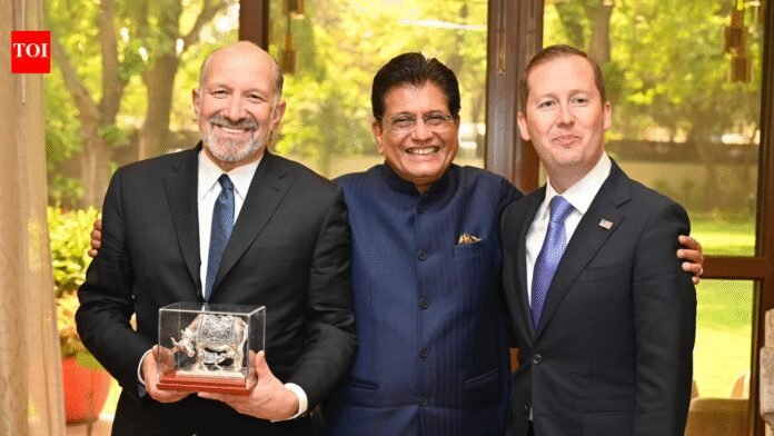 Piyush Goyal: 'Fruitful discussions to expand trade ties': Piyush Goyal meets US commerce secretary Howard Lutnick
