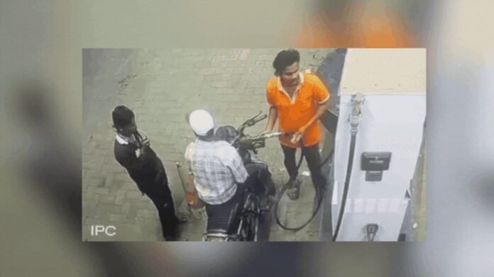 Raipur Petrol Pump Incident: CCTV shocker: Told not to smoke while refuelling, man sparks inferno at petrol pump | Raipur News