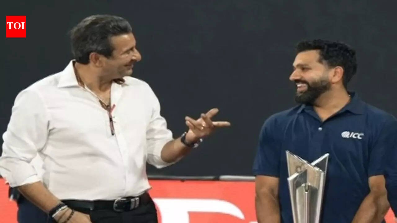 Rohit Sharma’s hug with Wasim Akram goes viral in Colombo amid no-handshake row | Cricket News