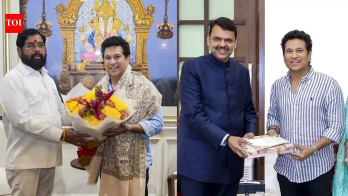 Sachin Tendulkar invites Maharashtra CM Devendra Fadnavis, deputy CM Eknath Shinde to son Arjun's wedding ceremony | Mumbai News