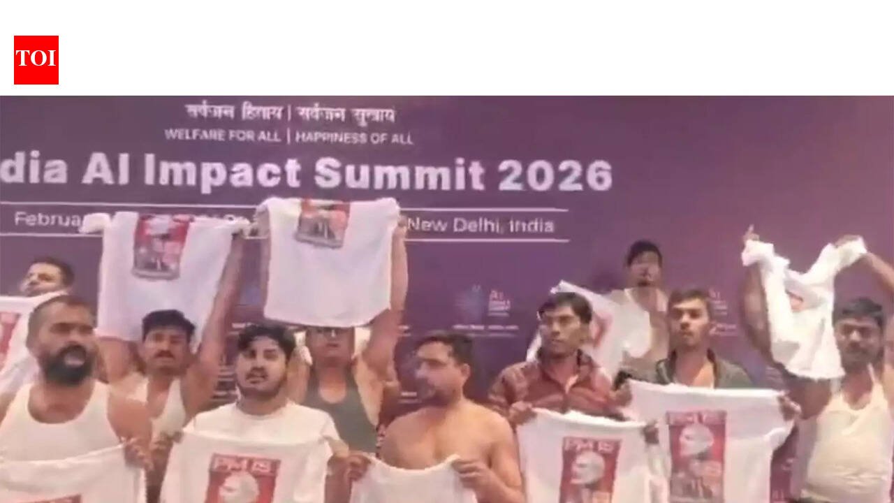 ‘Shirtless protest’ at AI summit akin to treason, Rahul was inspiration, says BJP | India News