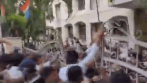 'Shirtless' protest row: BJP & Congress workers clash in Indore, pelt stones - watch | India News