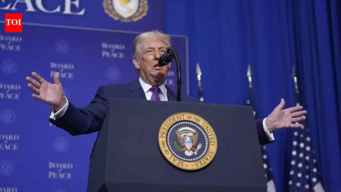 'Someday, I won't be here': Trump says Board of Peace will oversee UN, will ensure it runs properly