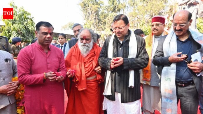 Uttarakhand CM Pushkar Dhami lays foundation stones for 34 projects worth Rs 234 crore for Kumbh Mela 2027 | India News