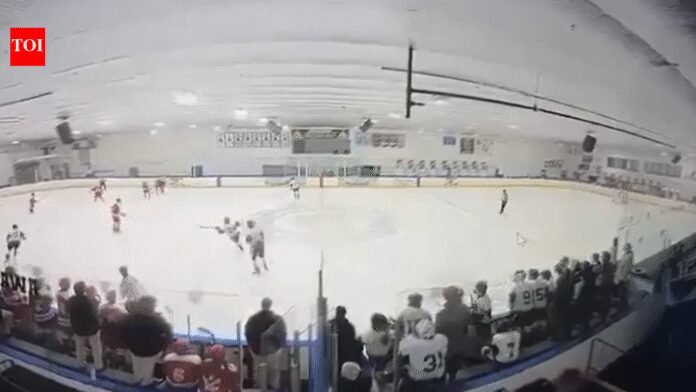 Video shows chaos as man shoots wife, 2 kids at hockey game in Rhode Island; gunshots send crowd fleeing