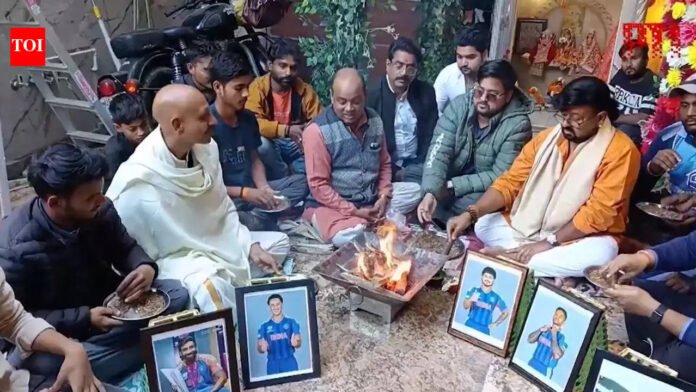 Watch: Photos of players framed, prayers offered at Kanpur temple ahead of IND vs PAK T20 World Cup match | Cricket News