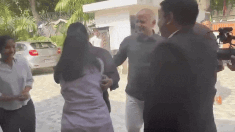 Watch: Teary Arvind Kejriwal's emotional moment with wife Sunita & kids after relief in Delhi excise policy case | India News