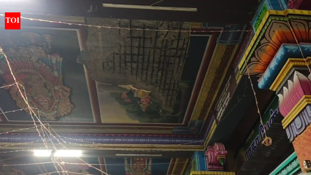 1 dead, 2 injured after ceiling collapses at Tamil Nadu's Samayapuram Temple | Trichy News