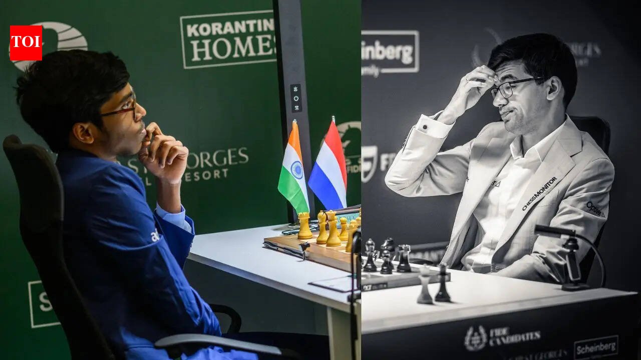 Candidates Chess: How R Praggnanandhaa outfoxed Anish Giri as Indians stay unbeaten in Round 1 | Chess News