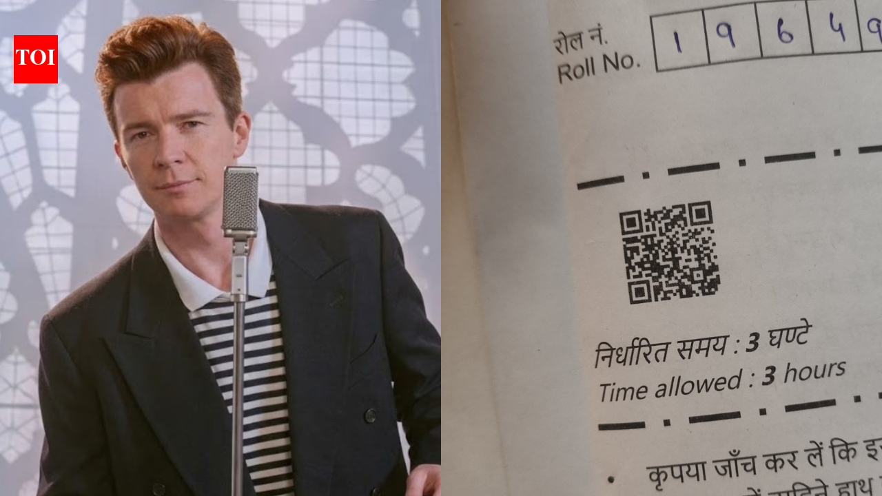 Cbse Class 12 Mathematics Question Paper: 'Rickrolling' in board exam? Class 12 maths paper QR code 'leads' to Rick Astley song, sparks viral buzz; CBSE responds | Delhi News