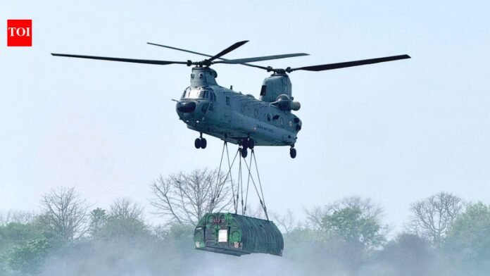 Chinook deploys Army’s heavy-duty assault bridge along western sector | India News
