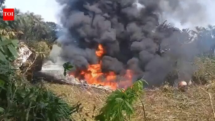 Colombian Plane Crash: Colombian military Hercules plane with 110 soldiers on board erupts in flames after crash — watch