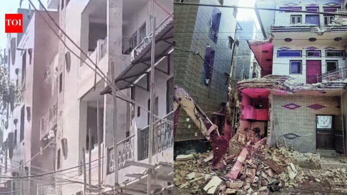 Delhi's Uttam Nagar murder case: House of accused partly razed; victim's kin seek stronger action | Delhi News