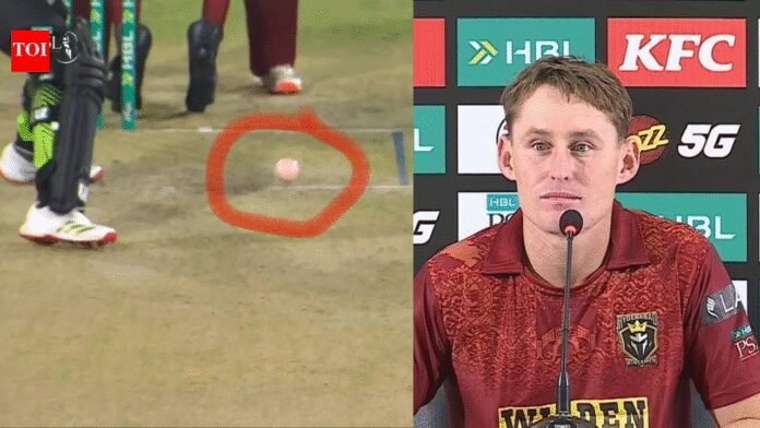 Embarrassment for PSL as Labuschagne left baffled by low quality jersey turning ball pink | Cricket News