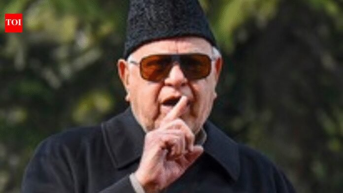 Farooq survives assassination bid at wedding, gunman held | India News