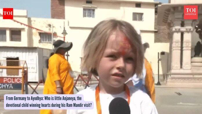 From Germany to Ayodhya: Who is little Anjaneya, the devotional child winning hearts during his Ram Mandir visit?