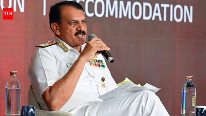 Global conflicts show wars won’t be short, need to build resilient defence industrial capacities: Navy chief | India News