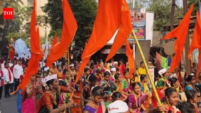 Gudi Padwa leads Hindu new year festivities; nationalistic fervour on display | Mumbai News