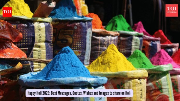 Holi Wishes & Images: Happy Holi 2026: Best Messages, Quotes, Wishes and Images to share on Holi |
