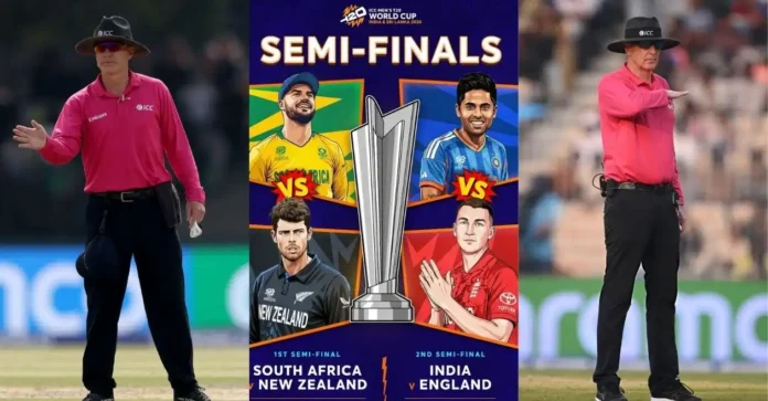 ICC unveils match officials for T20 World Cup 2026 semi-finals