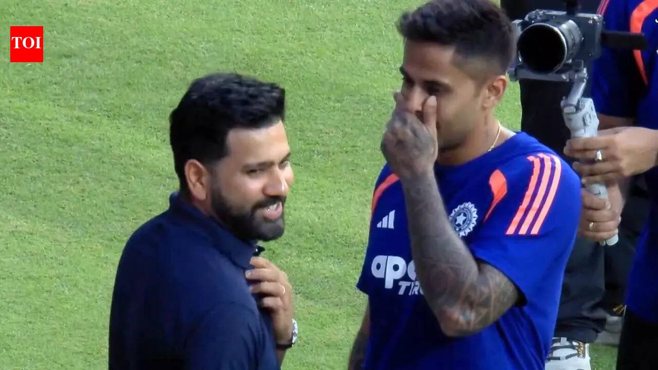 IND vs ENG: Rohit Sharma caught chatting with India captain Suryakumar Yadav ahead of toss at T20 World Cup semi-final | Cricket News