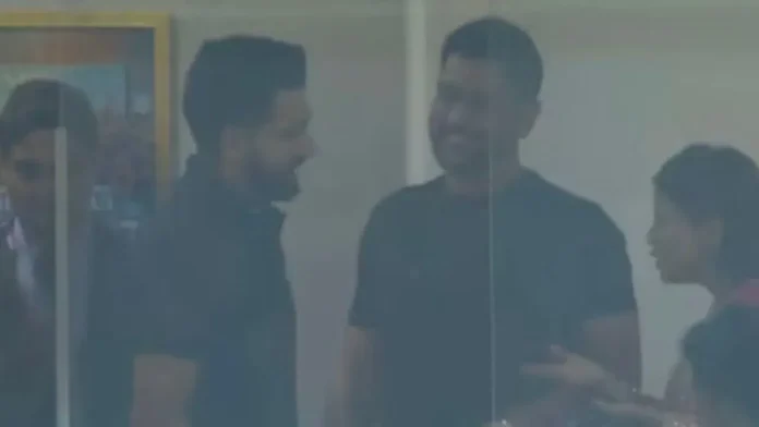 IND vs ENG semi-final witnesses a MS Dhoni-Rohit Sharma's reunion at Wankhede