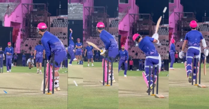 IPL 2026 [WATCH]: Ravindra Jadeja’s hilarious banter after Yashasvi Jaiswal smacks him for a six during RR’s practice session