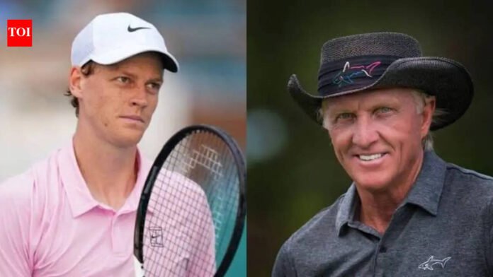 Jannik Sinner practices golf with Greg Norman before Miami Open 2026 final, surprising moment before facing Jiri Lehecka | International Sports News