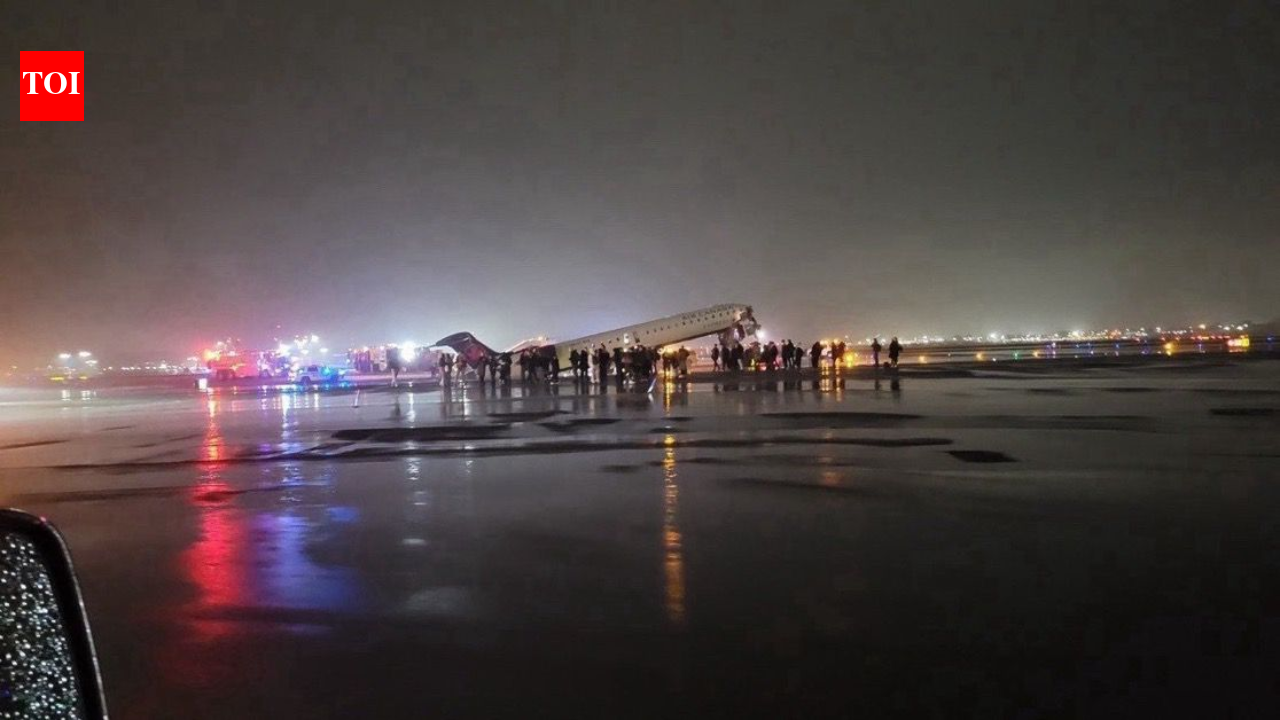 Laguardia Airport: Air Canada Express plane collides with fire truck at New York's LaGuardia Airport