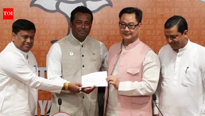 Leander exits TMC, joins BJP ‘to serve youth and countrymen’ | India News