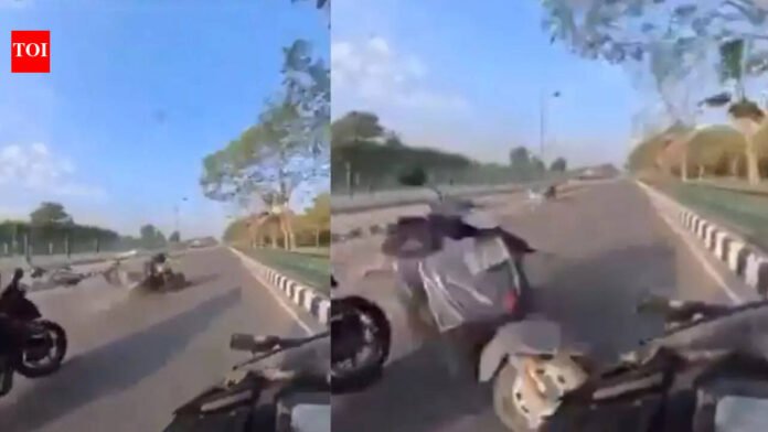 Lucknow Bike Crash: High-speed Royal Enfield crash in Lucknow: Teen rider collides with scooter, dies | Lucknow News