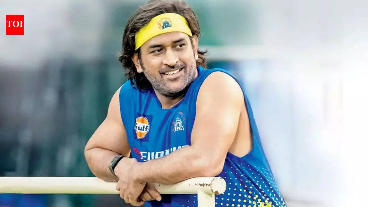 MS Dhoni turns 'umpire', dances after wide in CSK nets - WATCH | Cricket News