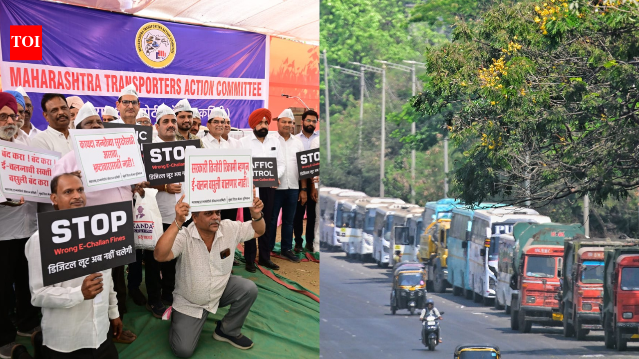 Maharashtra Transport Strike: ‘Chakka jam’ in Maharashtra: School buses, trucks, taxis to halt as operators protest ‘excessive’ e-challans | Mumbai News