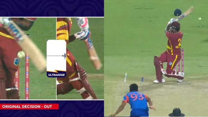 Mohammad Amir react to Shimron Hetmyer's wicket