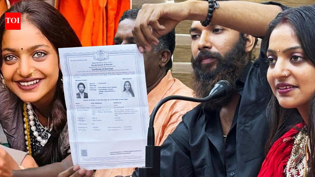 Monalisa Husband: Who is Farman Khan, husband of Monalisa Bhosle? Couple ties the knot in Kerala temple amid family objections | Hindi Movie News