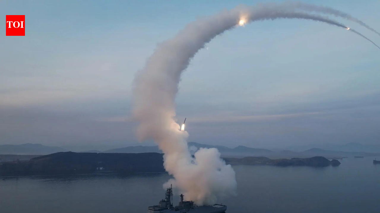 North Korea fires around 10 ballistic missiles toward Sea of Japan amid military drill tensions