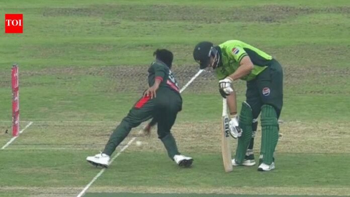 PAK vs BAN: Salman Ali Agha run-out sparks controversy during 2nd ODI - Watch | Cricket News
