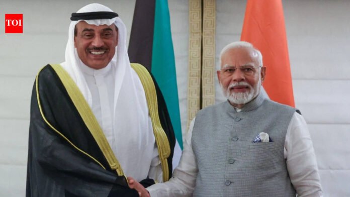 PM speaks to Kuwait Crown Prince, condemns Iran attacks | India News